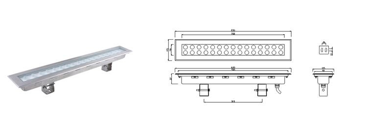 XT004 recessed linear wall washer
