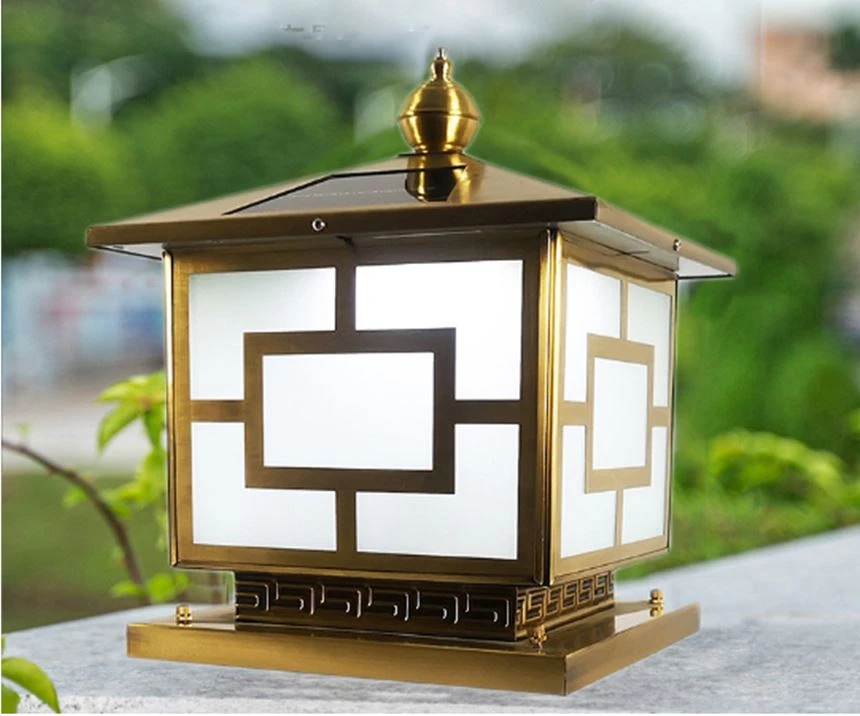 China garden lights solar outdoor waterproof garden light column headlight for sale