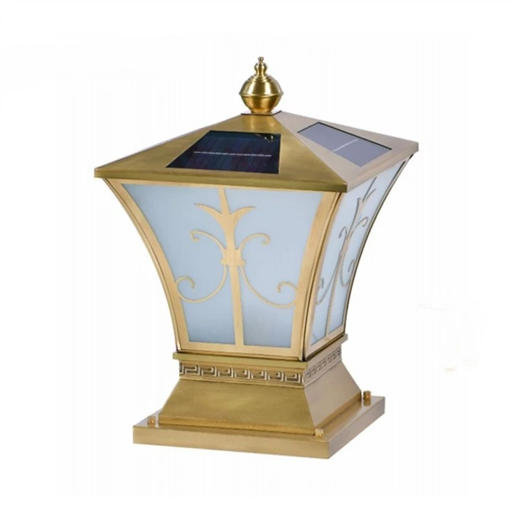 China Garden Lights Solar Outdoor Waterproof Garden Light Column Headlight in stock