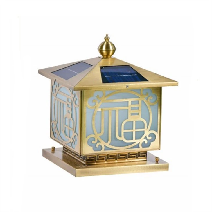 China Garden Lights Solar Outdoor Waterproof Garden Light Column Headlight suppliers