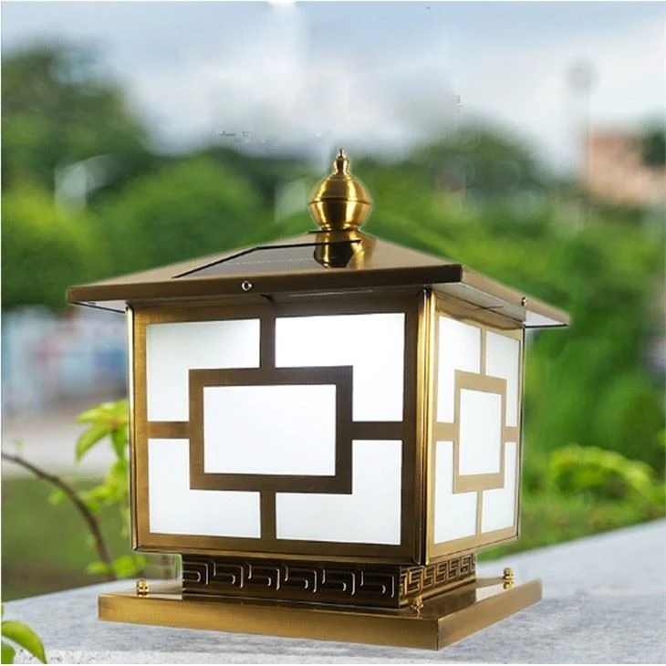 China Garden Lights Solar Outdoor Waterproof Garden Light Column Headlight quotation