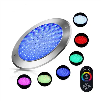 ip68 316 luz LED fina de aço inoxidável para piscina de 7,5 mm